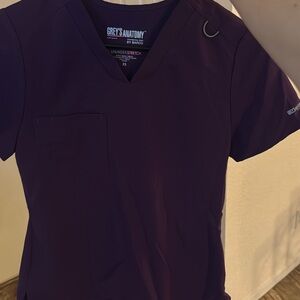 Grey's Anatomy Deep Purple Scrub Top